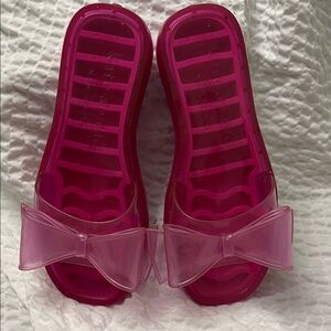 Kate Spade Pink Bow Jelly Sandals